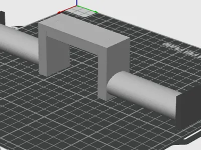 Filament Holder For 2 Spools