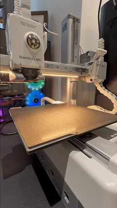 A1 MINI Extruder Motor, Z-Axis Motor Auxiliary Heat Dissipation and LED Strip Lighting Scheme