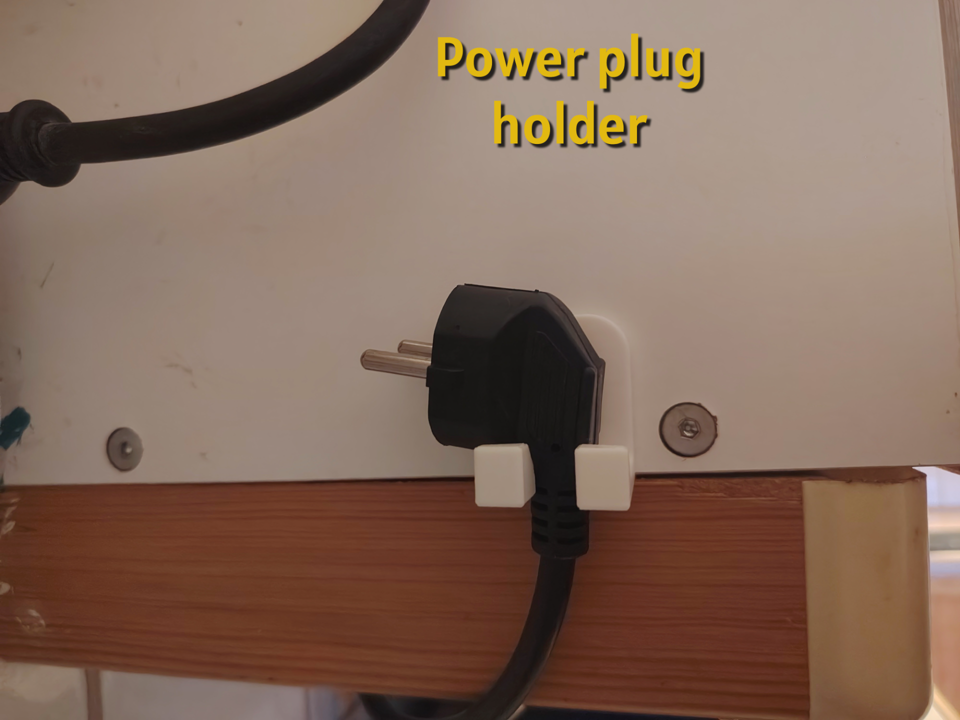 Power Plug Holder – Angled EU Plug