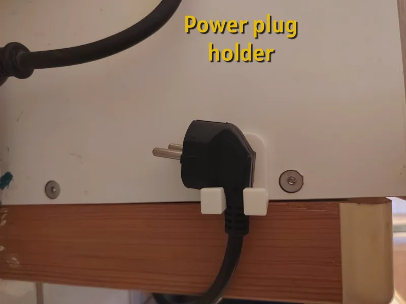 Power Plug Holder – Angled EU Plug