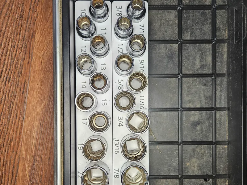 Pittsburgh 1/2" Socket Set - Metric - Gridfinity