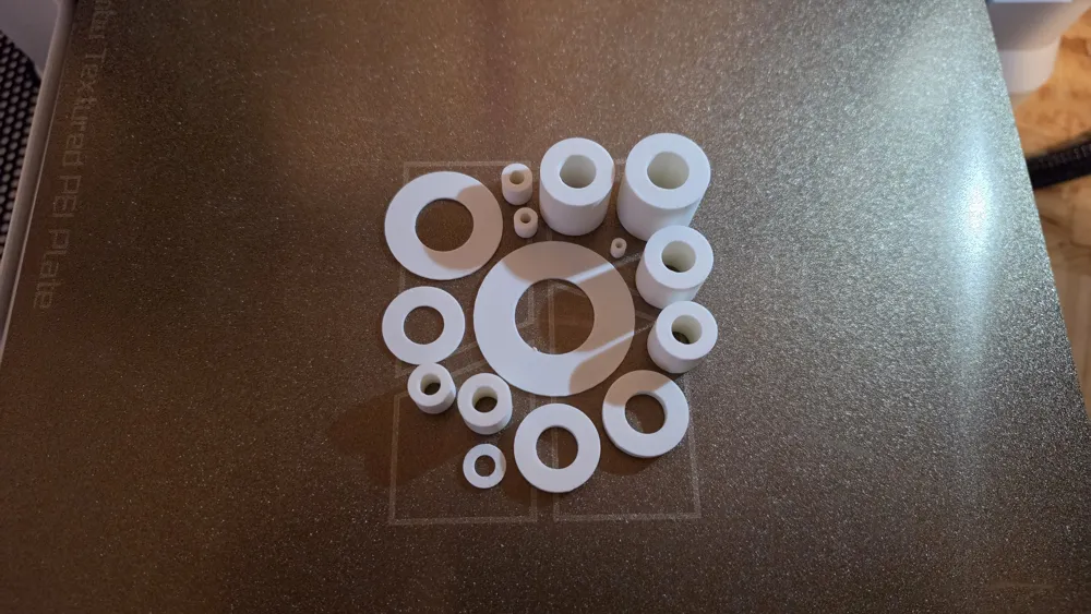 P2s Threaded Rods Parametric Spacers & Washers - Free 3D Print Model - MakerWorld