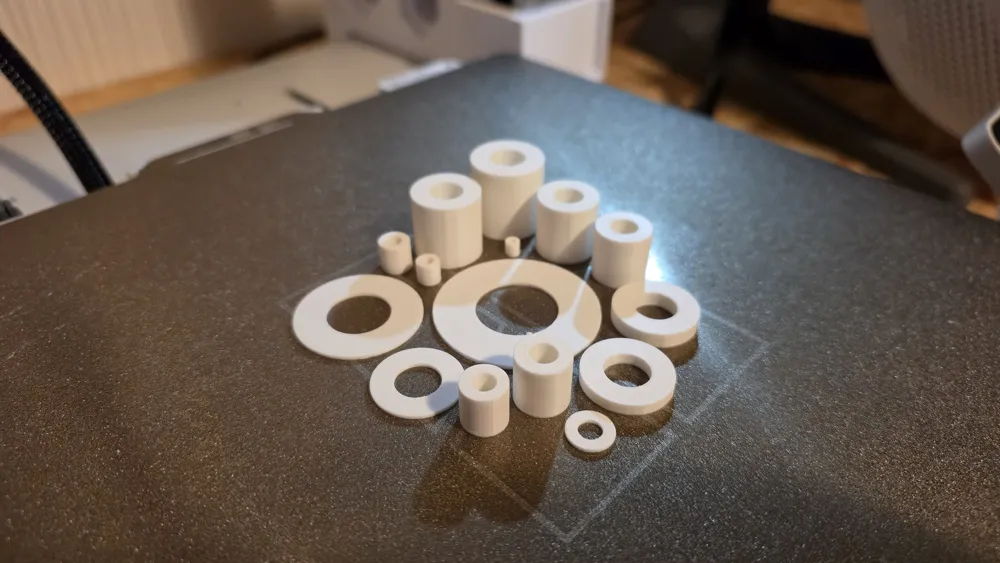 P2s Threaded Rods Parametric Spacers & Washers - Free 3D Print Model - MakerWorld