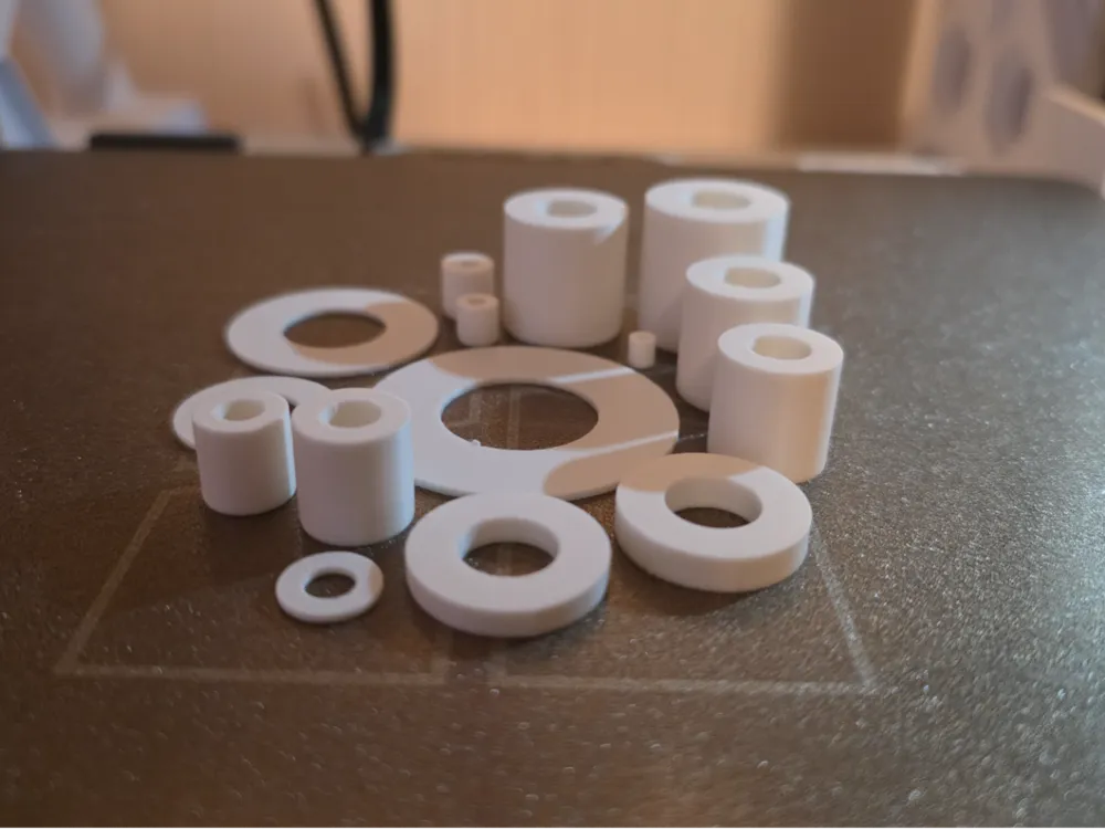 P2s Threaded Rods Parametric Spacers & Washers - Free 3D Print Model - MakerWorld