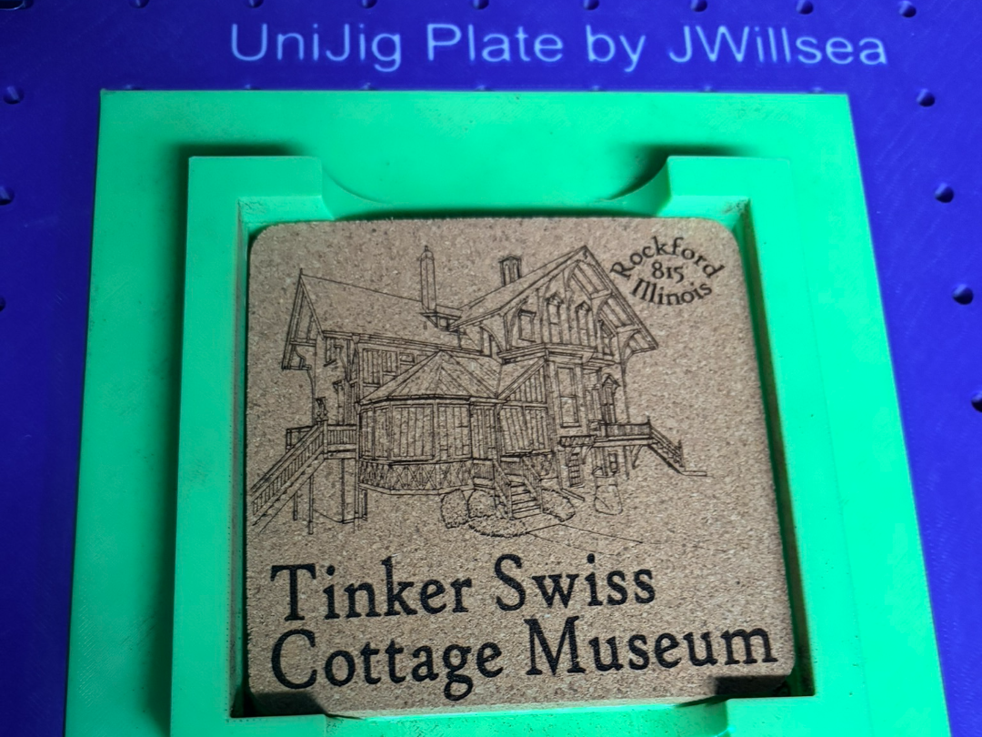 Galvo UniJig Coaster Engraving Jig