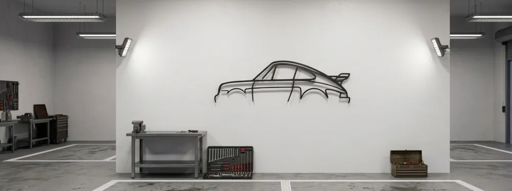 Porsche 911 Turbo(930)-Classic Silhouette Wall Art - Free 3D Print ...