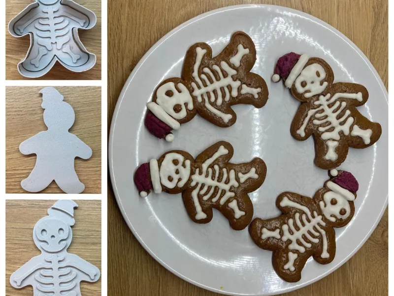 Christmas skeleton 