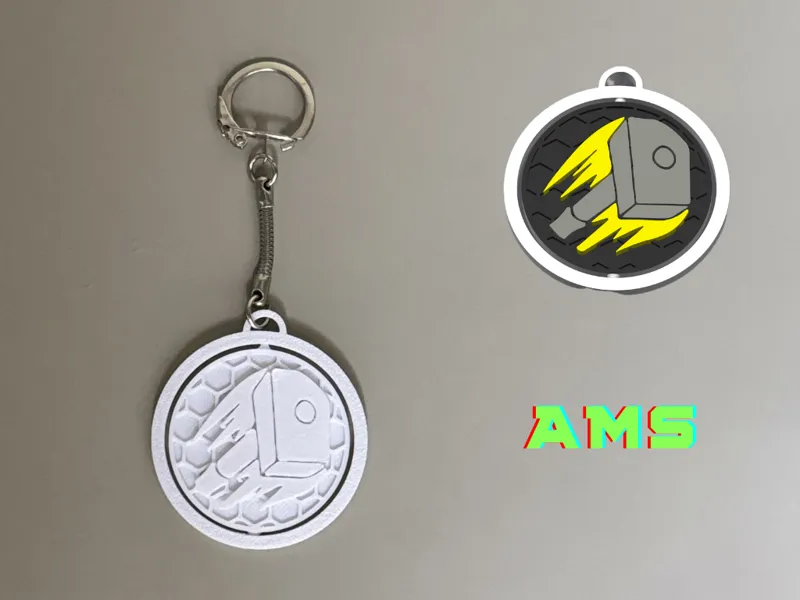 Paladin Spinner Keychain – Print in Place