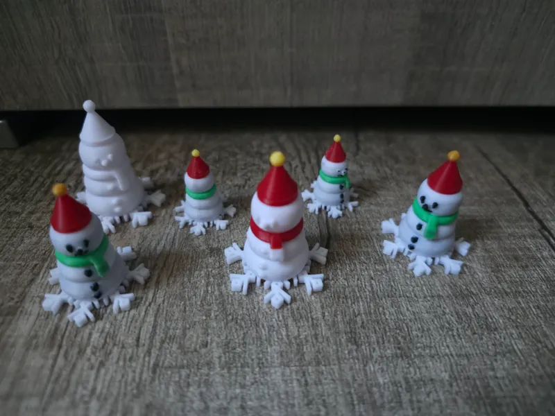 Snowman Christmas snowflake simple cute