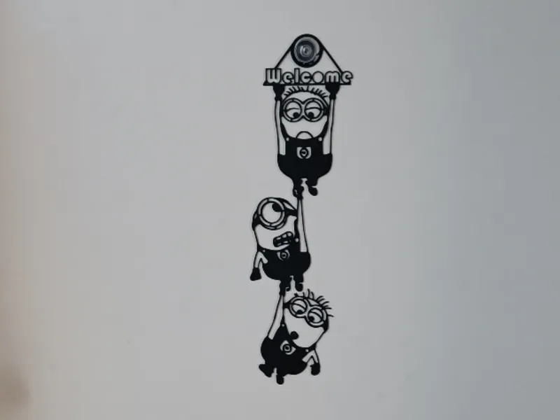 Minions with Welcome lettering 