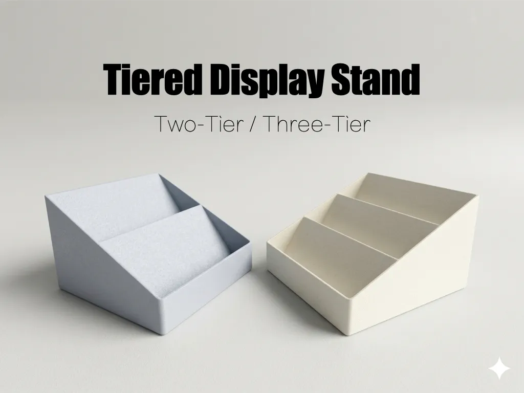 3 Tier Rack 3d Chart Three levels of tiered storage shelves - Free 3D Print Model - MakerWorld