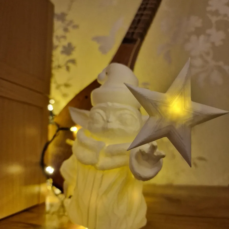 Baby Yoda (Grogu) Christmas Tree Topper Christmas Star by 3D.Lab MakerWorld