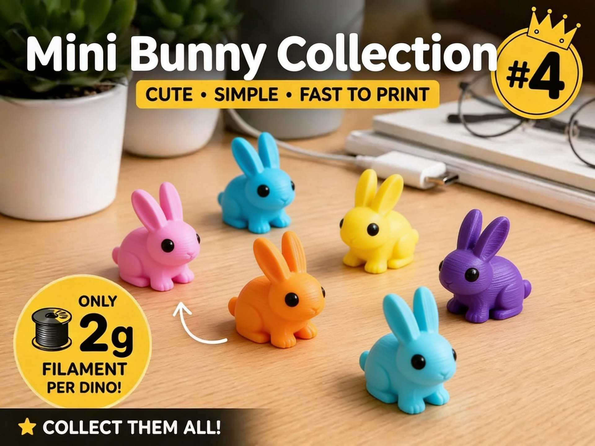 Mini Bunny Fidget - Micro Zoo