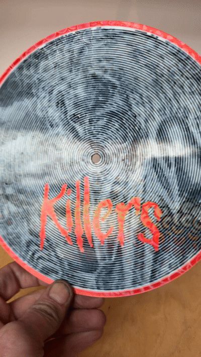 Vinyl Optical Illusion Eddie Iron Maiden