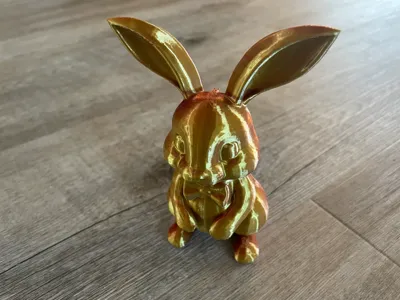 Cute smiling easter bunny