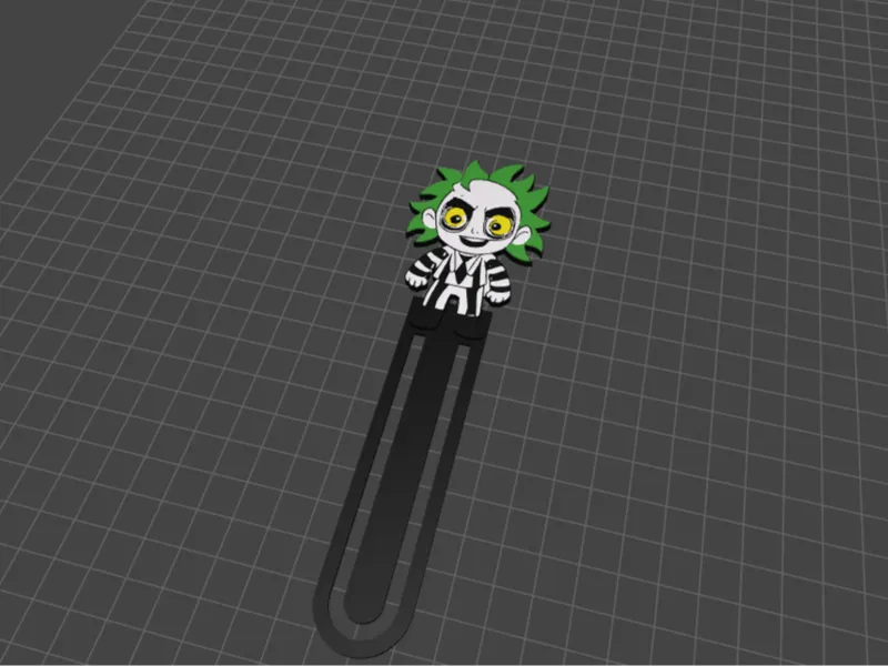 Beetlejuice Bookmark – Multicolor 3D Print