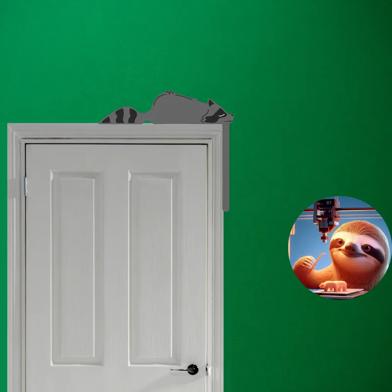 Door corner - SLEEPY RACOON