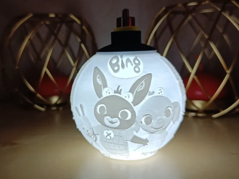Bing Christmas Lithophane Ball