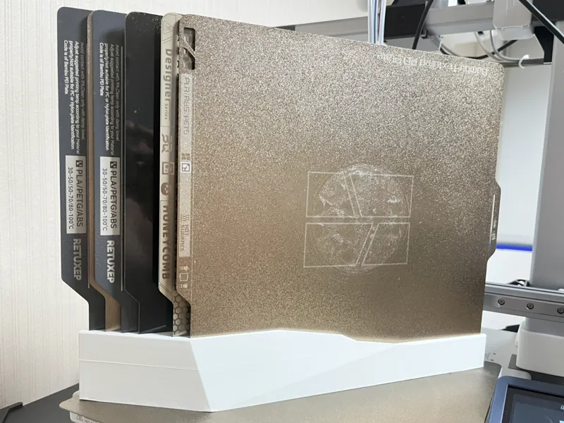 Bambu Lab 打印板架 幾何切面造型  有3片、5片、7片三種版本 A1/P1/X1
