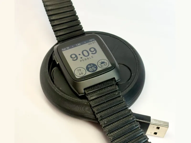Pebble Watch Travel Charger Winder / Organizer