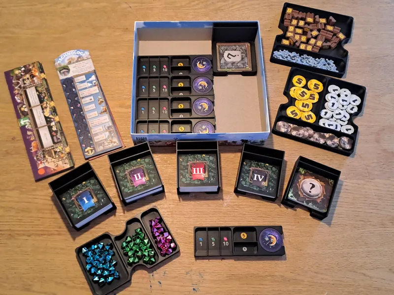 Insert / Organizer for Imperial Miners Board Game