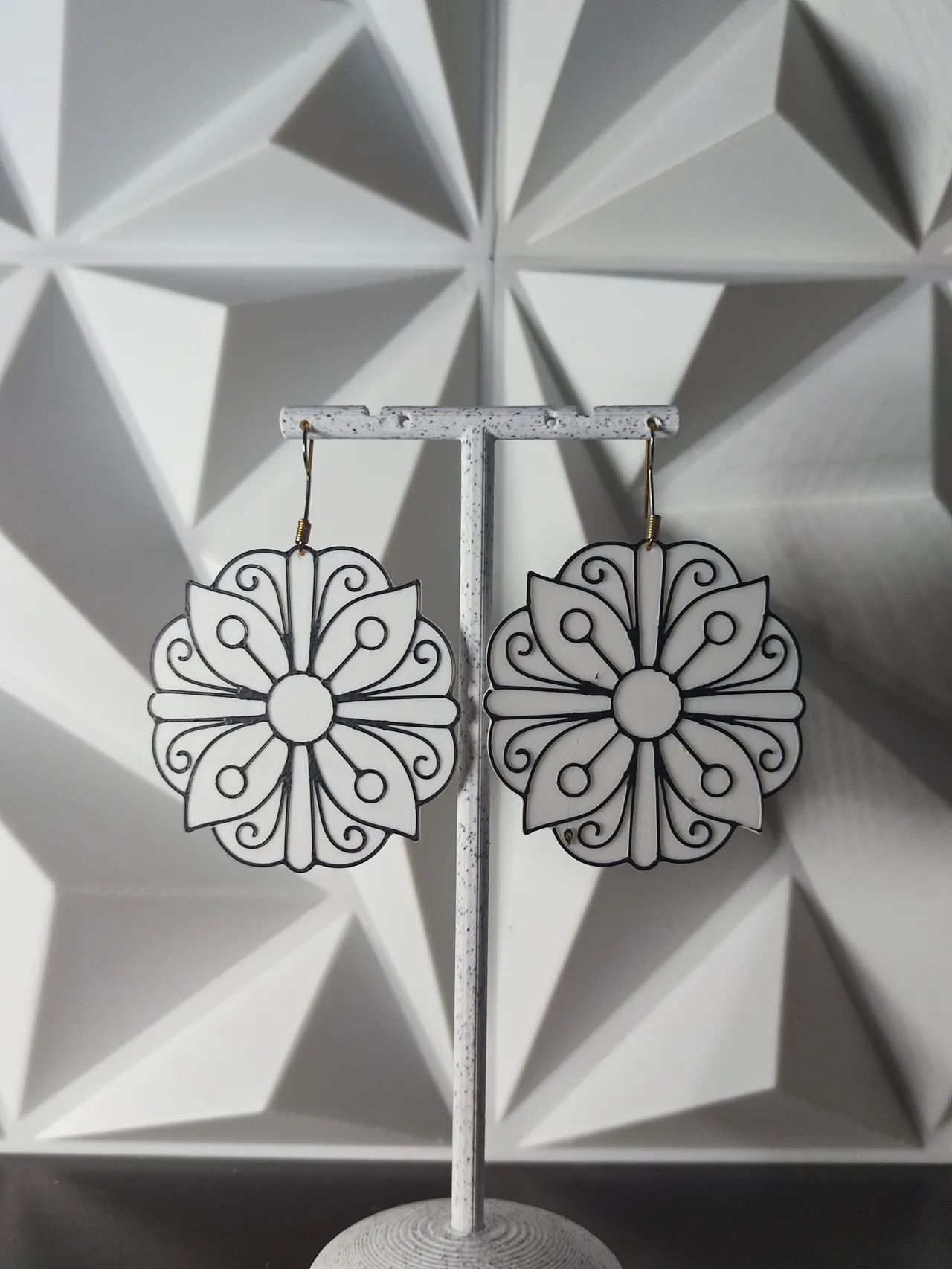 Aretes Caleidoscopio Blanco view 2