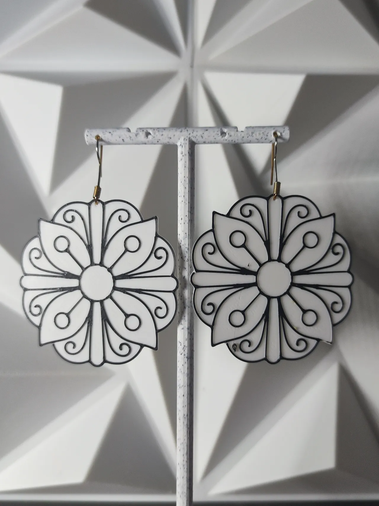 Aretes Caleidoscopio Blanco view 3