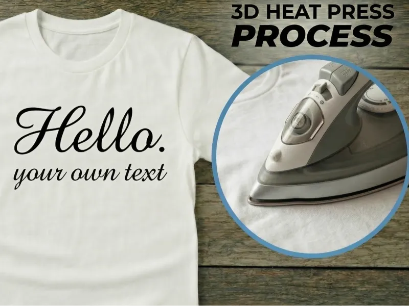 T-shirt print - your own text. V3