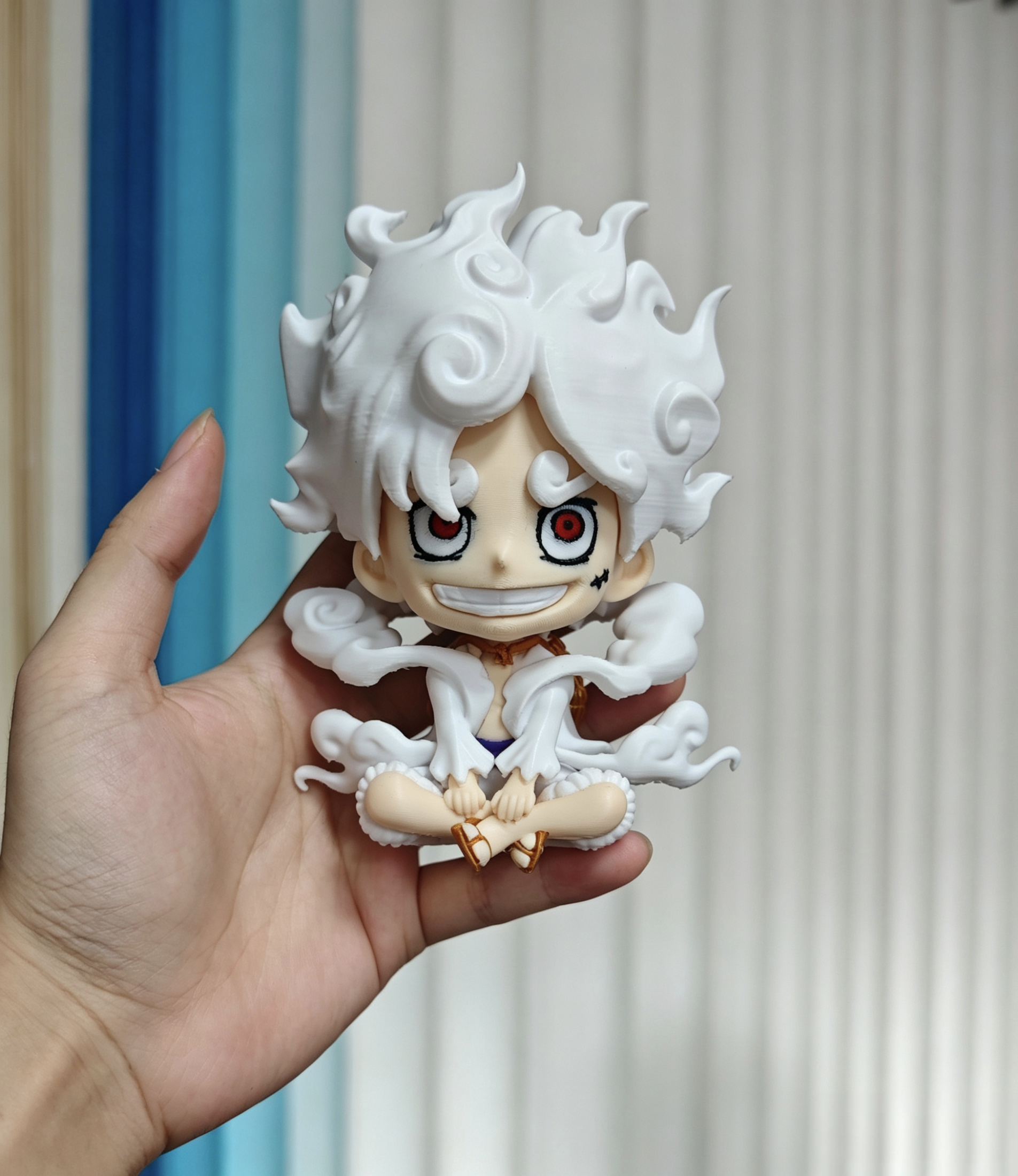Miniatura 3 do modelo 3D luffy 路飞one piece  海贼王 Q版尼卡路飞 正常头 DLC 多色一体打印版