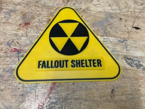 fallout shelter sign