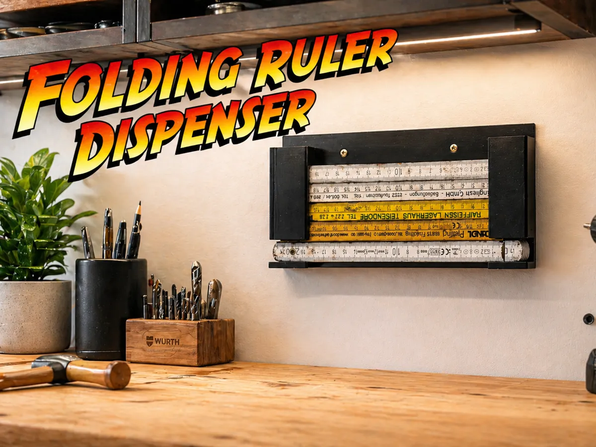 Folding Ruler Dispenser - Free 3D Print Model - MakerWorld