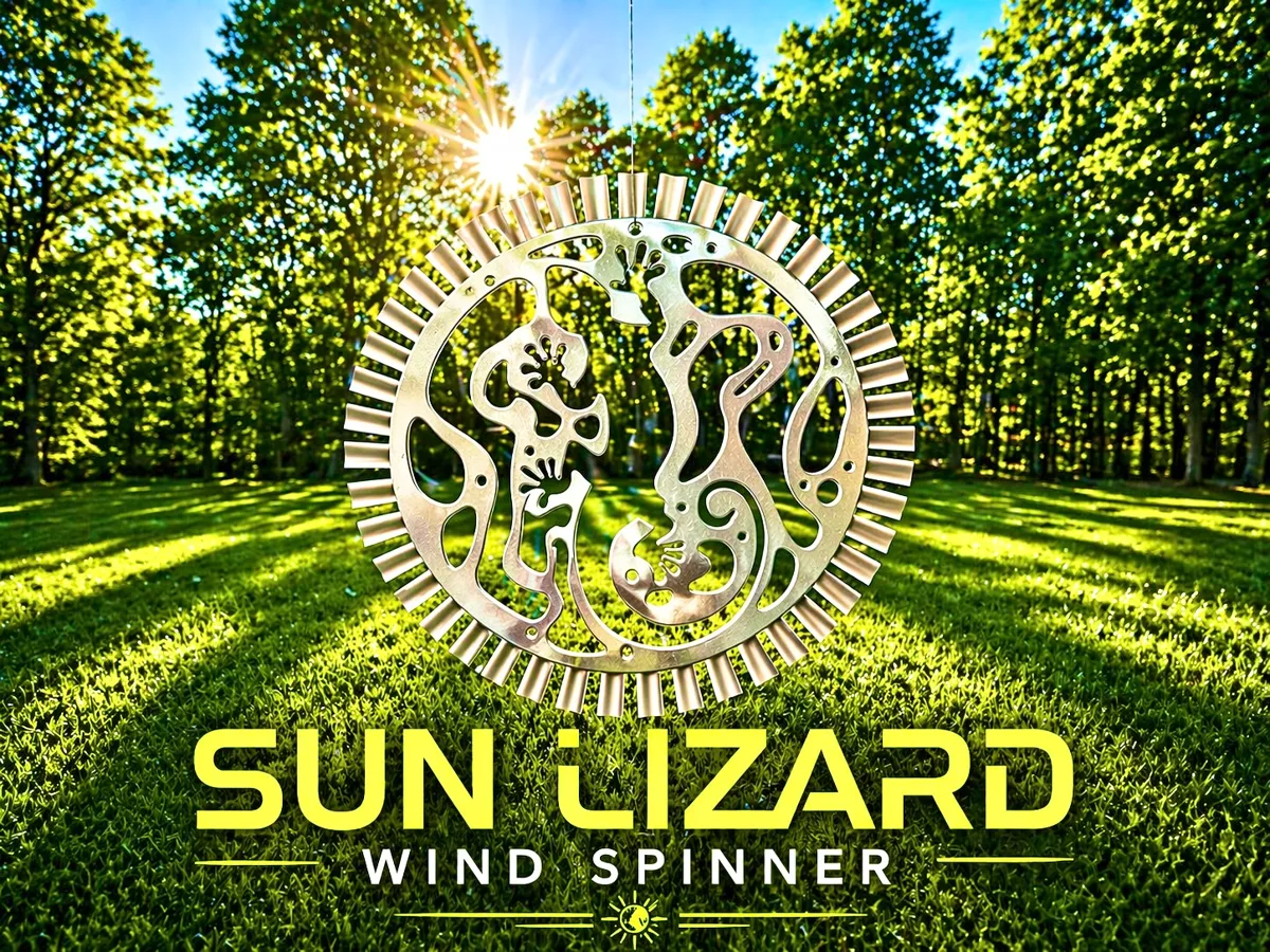 Éolienne décorative lézard-soleil
