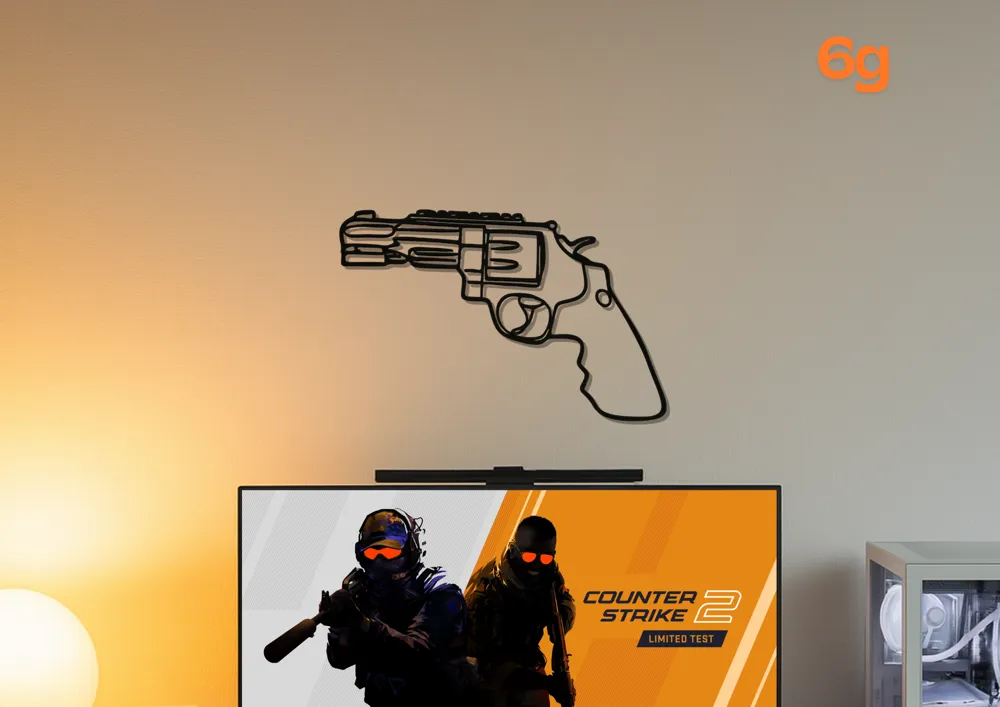 Wandkunst Revolver/R8 CSGO/CS2 – Kostenloses 3D-Druckmodell – MakerWorld