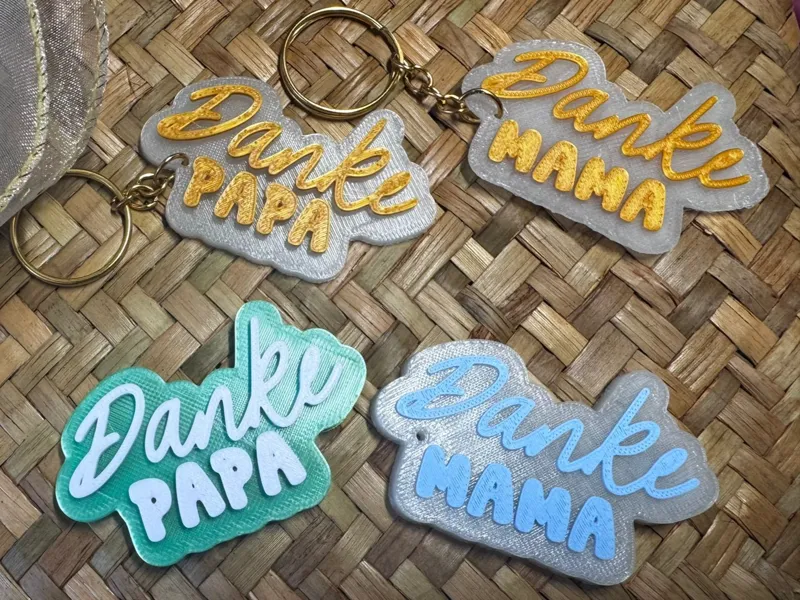 Danke Mama/Papa Magnet&Keychain