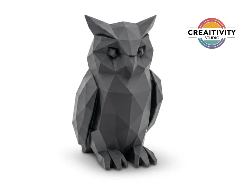 Low Poly Eule "Oskar" - Free Commercial Use