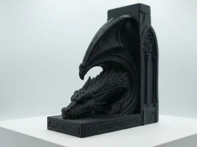 Dragon Book Nook - Fantasy Decor