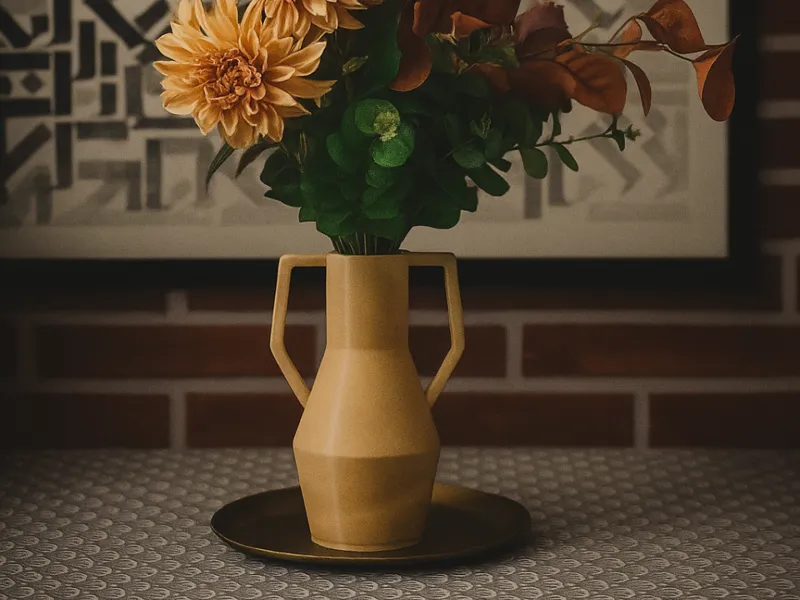Jarrón de flores diseño