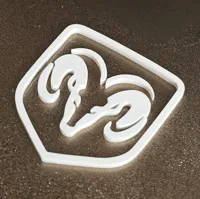 Logo Dodge Ram imprimé en 3D — photo 3