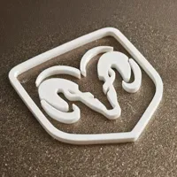 Logo Dodge Ram imprimé en 3D — photo 4