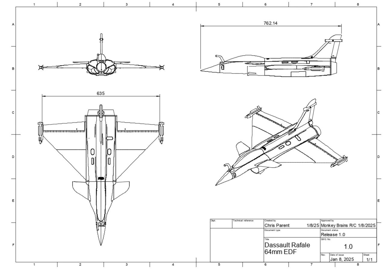 Rafale R/C jet fighter - 64mm EDF view 2