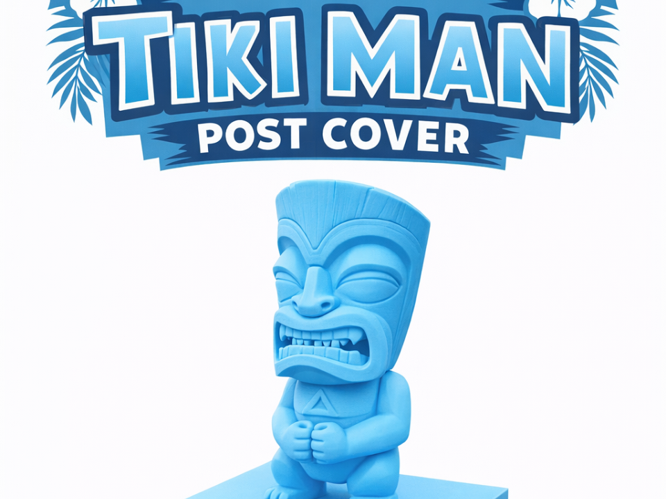 Tiki Man 4x6 Post Cover