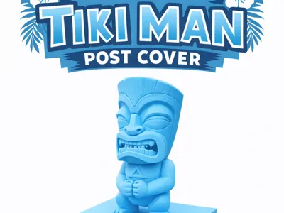 Tiki Man 4x6 Post Cover
