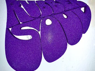 Beatles 'Rubber Soul' album logo with backer