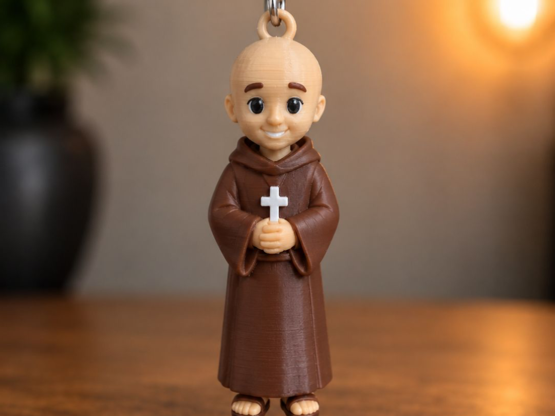 Chaveiro Mini Frei - TioLira - 3D printed Sculptures, in stock in India