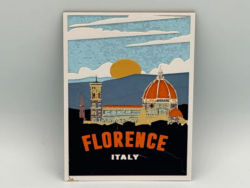 Florence Travel Poster Hueforge