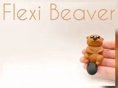 Flexi Beaver – Articulated Print-in-Place Toy