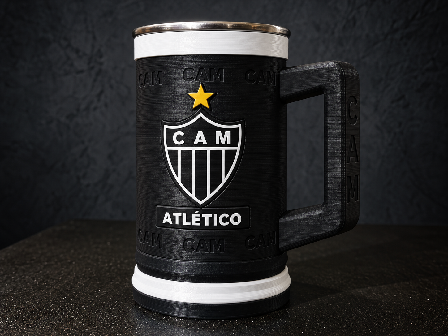 Caneca Atlético-MG – Paixão pelo Galo 3D model