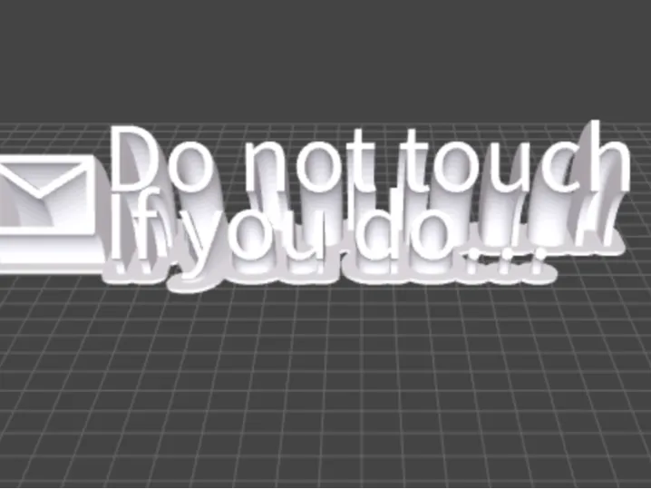 Do not touch sign