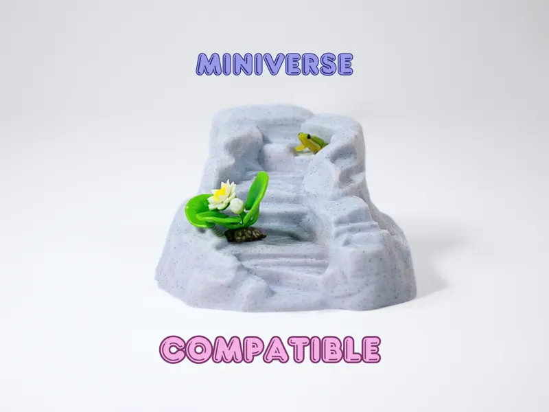 Rock Fountain for Miniverse Frogs or Turtles