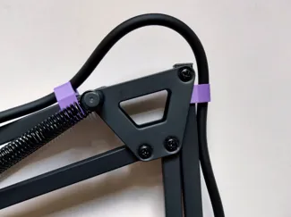Microphone arm Clip for XLR cable